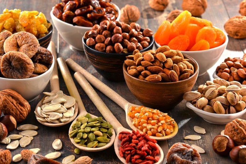 Các loại hạt cũng là một nguồn thực phẩm tốt hỗ trợ cải thiện sinh lý của nam giới